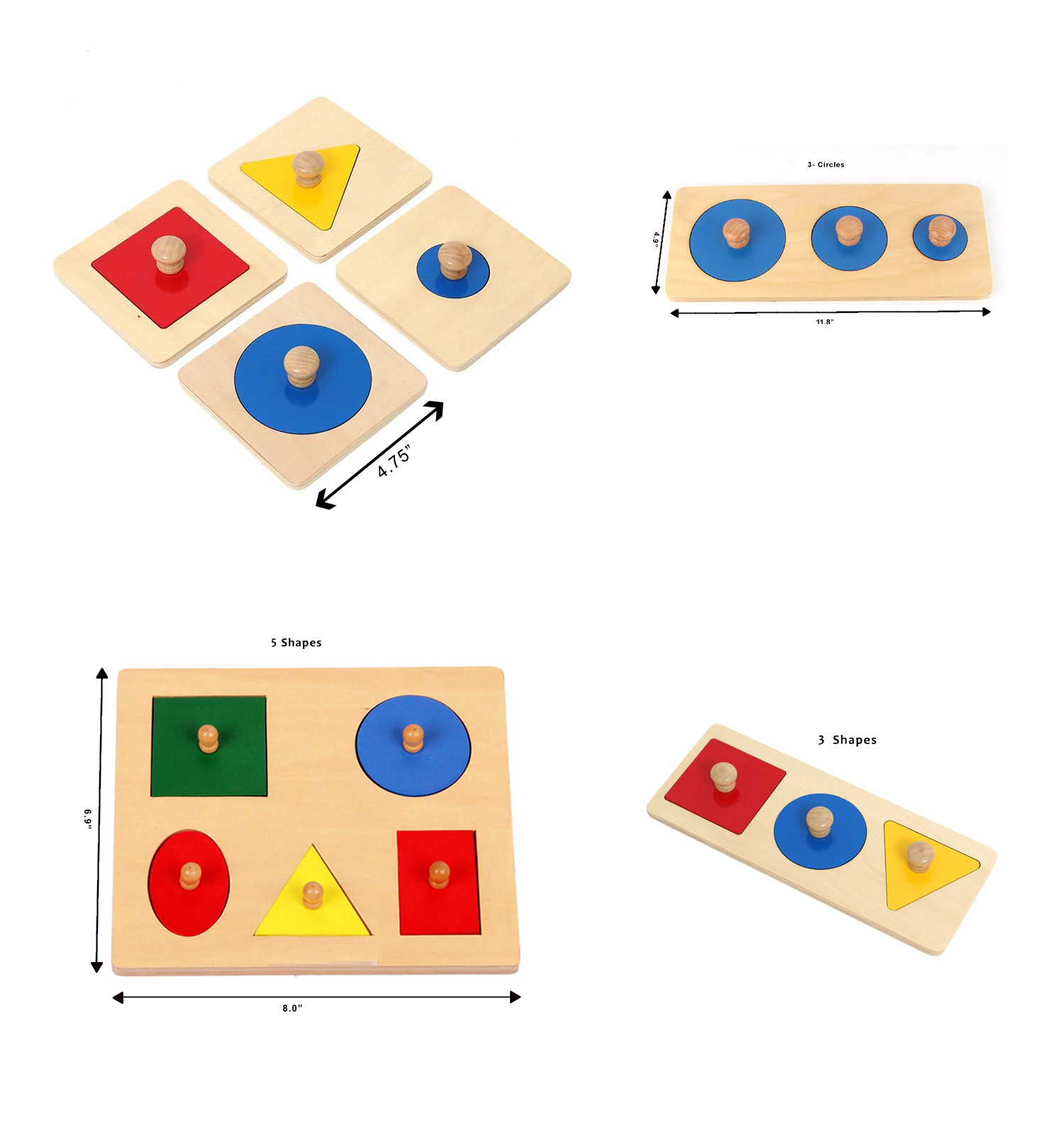 montessori geometric shape puzzles basic shapes for