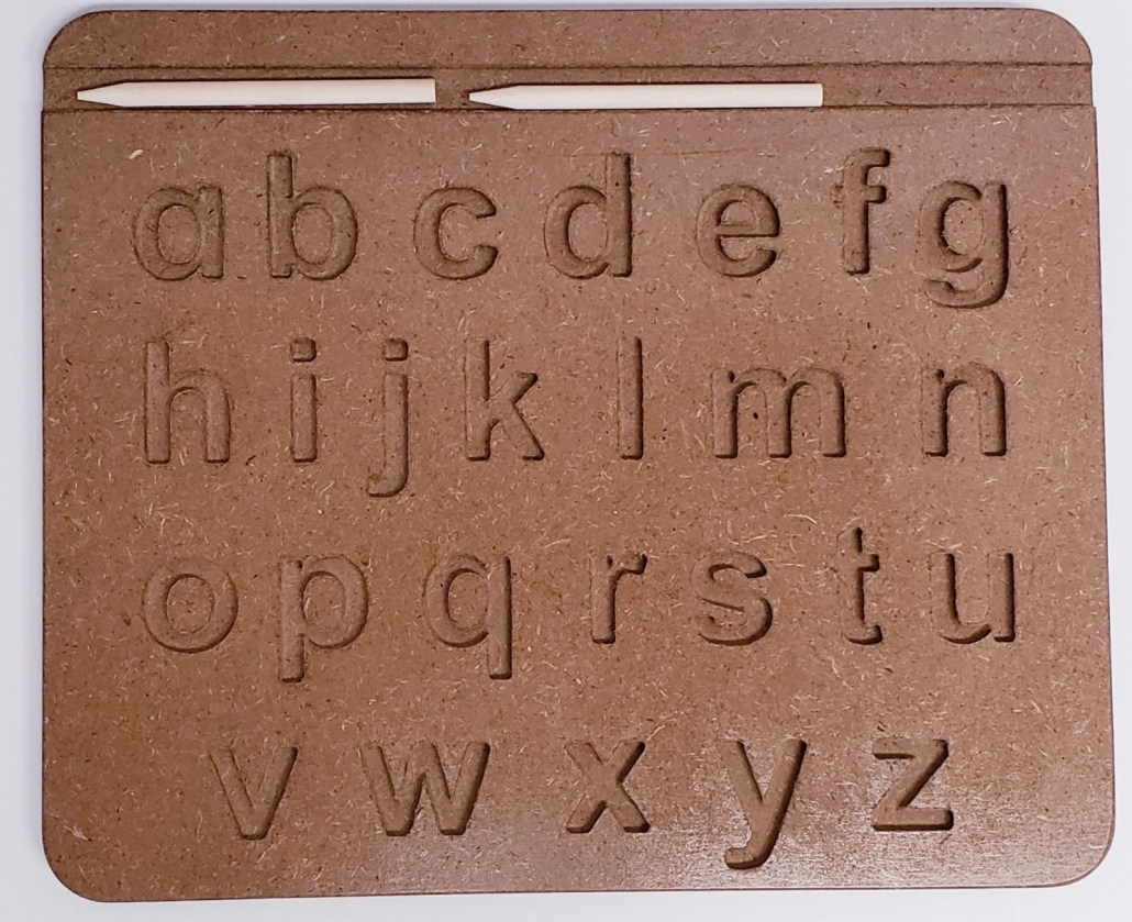 Wooden Alphabet Tracing Board Montessori Letters for Learning to Read –  BEBIZON