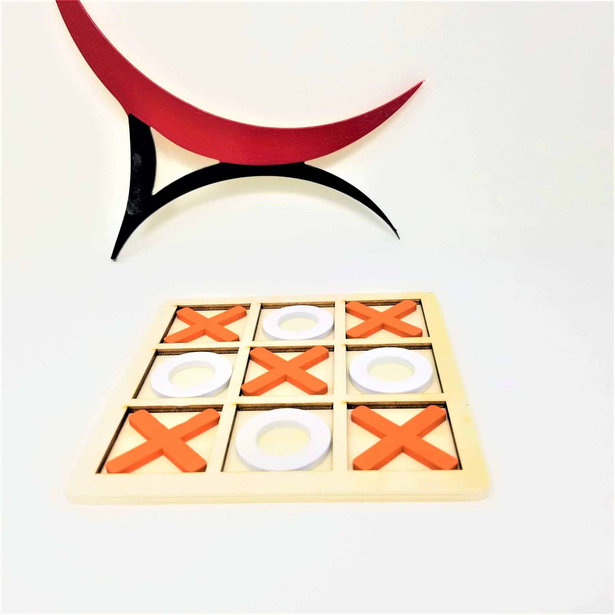 Fall Tic Tac Toe Board and Pieces Games for Kids Coffee 
